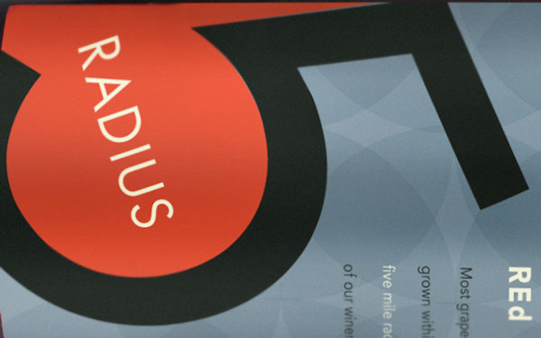 Radius 5 Wine Label
